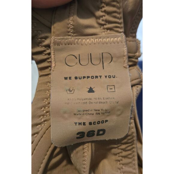 Cuup Bra Size 36D The Scoop Beige Underwire - Picture 5 of 5